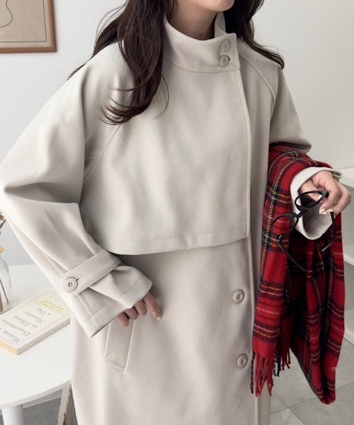【セール】WEGO/スタンドカラーロングコート（ステンカラーコート）｜WEGO（ウィゴー）