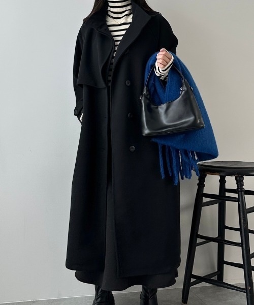 【セール】WEGO/スタンドカラーロングコート（ステンカラーコート）｜WEGO（ウィゴー）