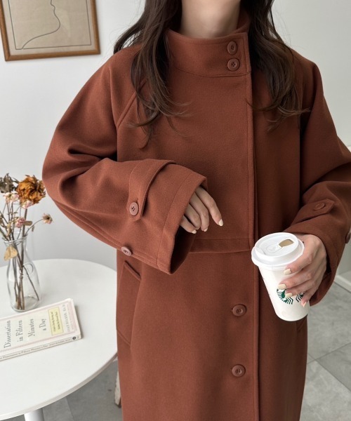 【セール】WEGO/スタンドカラーロングコート（ステンカラーコート）｜WEGO（ウィゴー）