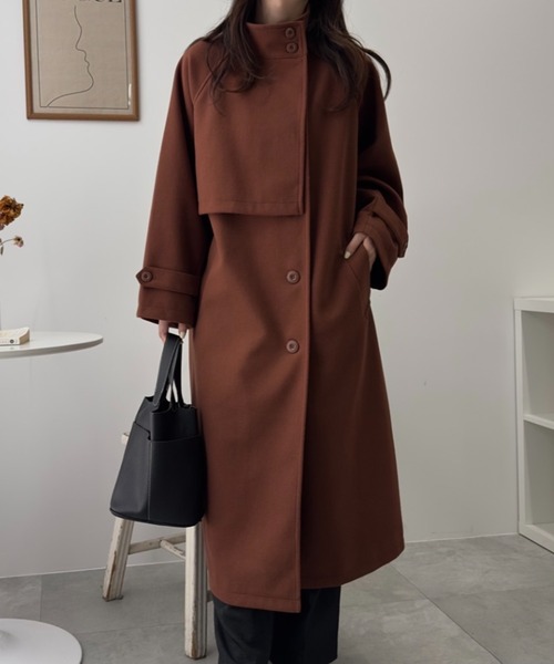 【セール】WEGO/スタンドカラーロングコート（ステンカラーコート）｜WEGO（ウィゴー）