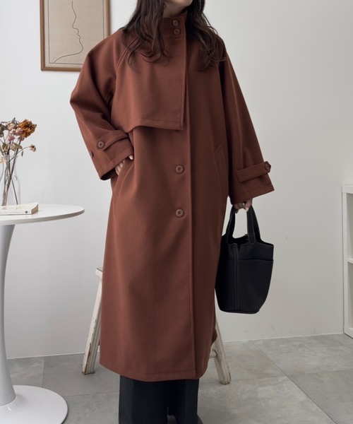 【セール】WEGO/スタンドカラーロングコート（ステンカラーコート）｜WEGO（ウィゴー）