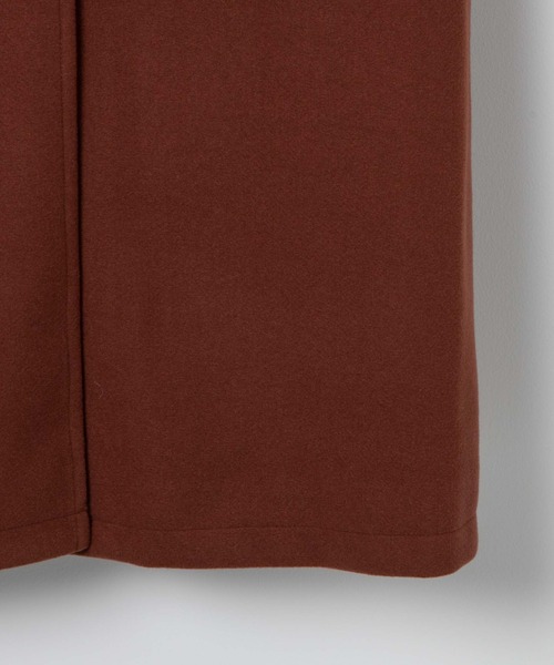 WEGO（ウィゴー）の「WEGO/スタンドカラーロングコート（ステンカラーコート・レディース・ブラック/ダークオレンジ/アイボリー・FREE）」の9枚目の写真