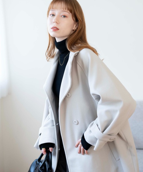 【セール】WEGO/スタンドカラーロングコート（ステンカラーコート）｜WEGO（ウィゴー）