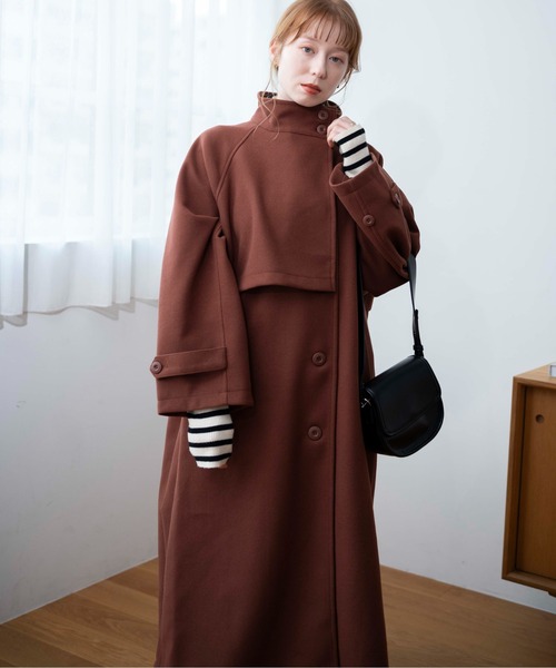 【セール】WEGO/スタンドカラーロングコート（ステンカラーコート）｜WEGO（ウィゴー）