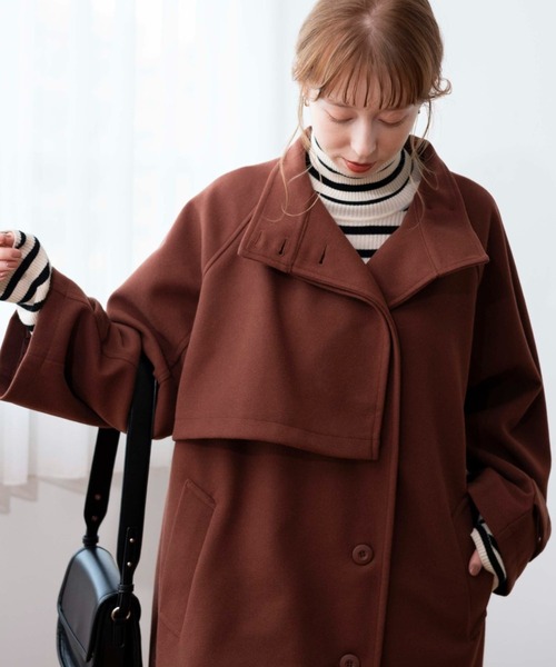 【セール】WEGO/スタンドカラーロングコート（ステンカラーコート）｜WEGO（ウィゴー）