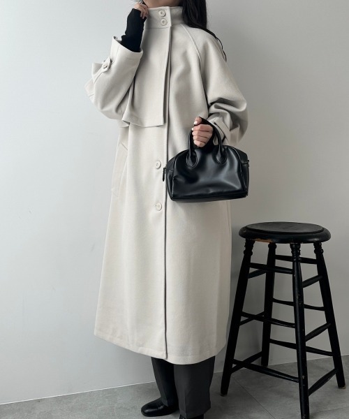 【セール】WEGO/スタンドカラーロングコート（ステンカラーコート）｜WEGO（ウィゴー）