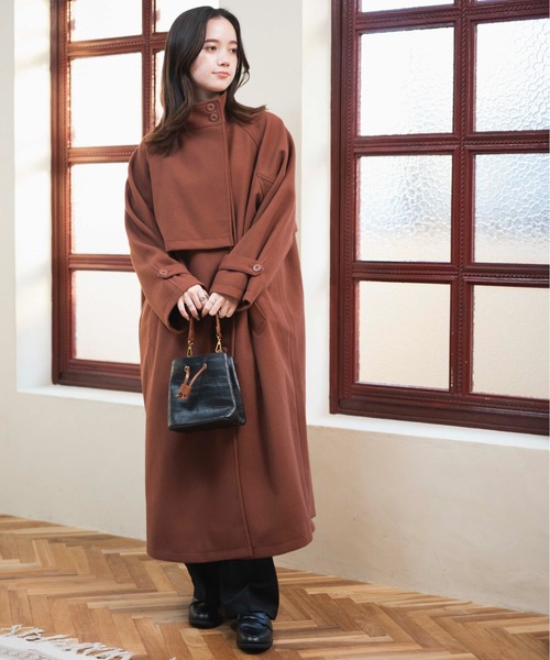 【セール】WEGO/スタンドカラーロングコート（ステンカラーコート）｜WEGO（ウィゴー）