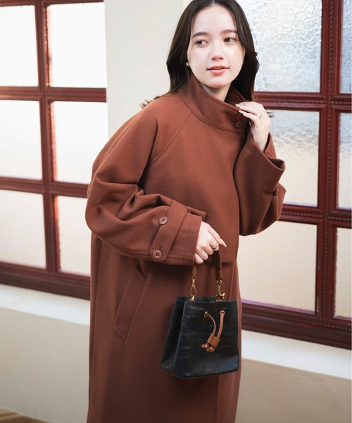 【セール】WEGO/スタンドカラーロングコート（ステンカラーコート）｜WEGO（ウィゴー）