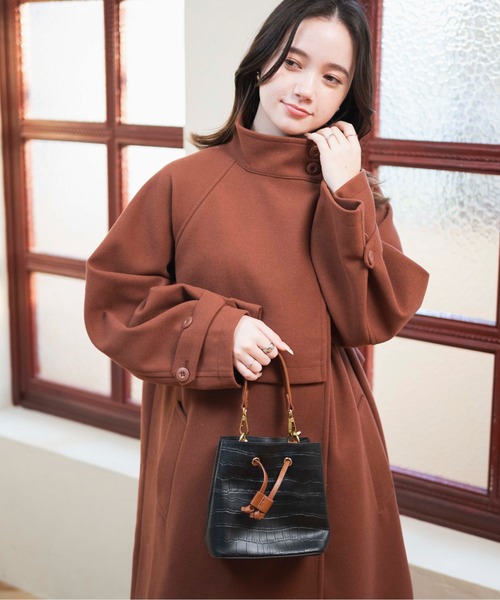 【セール】WEGO/スタンドカラーロングコート（ステンカラーコート）｜WEGO（ウィゴー）