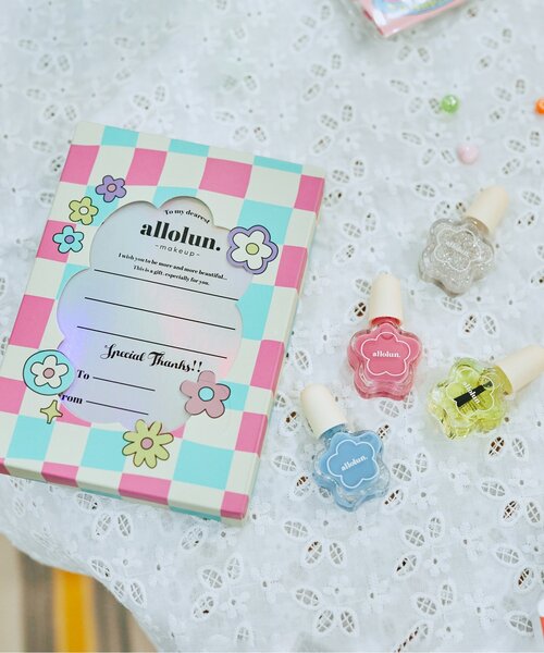 allolun.(オールオルン)の「オールオルン スターターネイルコフレ(マニキュア/ジェルネイル・キッズ・ピンク・FREE)」の1枚目の写真