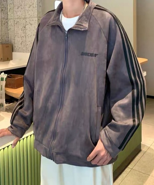 Theater code(シアターコード)の「arm line track jacket / アームライン トラックジャケット(ブルゾン・メンズ・ブラック/グレー・2/3)」の4枚目の写真
