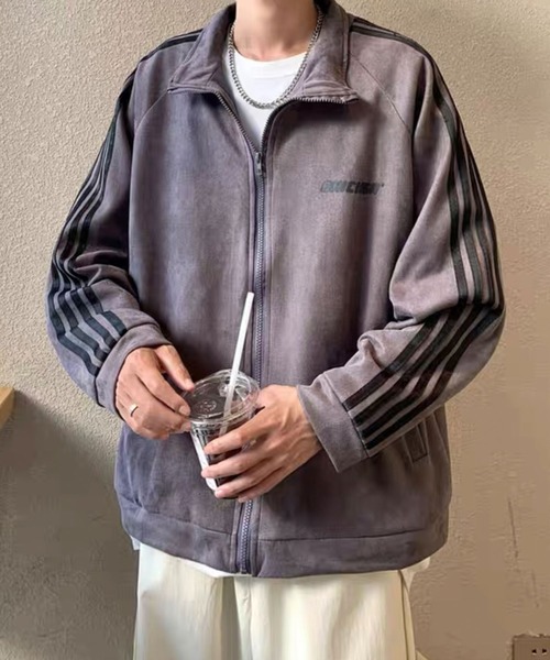 Theater code(シアターコード)の「arm line track jacket / アームライン トラックジャケット(ブルゾン・メンズ・ブラック/グレー・2/3)」の6枚目の写真