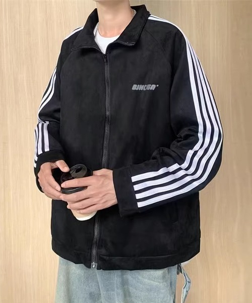Theater code(シアターコード)の「arm line track jacket / アームライン トラックジャケット(ブルゾン・メンズ・ブラック/グレー・2/3)」の3枚目の写真
