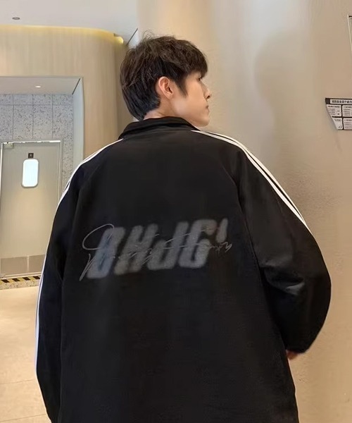 Theater code(シアターコード)の「arm line track jacket / アームライン トラックジャケット(ブルゾン・メンズ・ブラック/グレー・2/3)」の7枚目の写真
