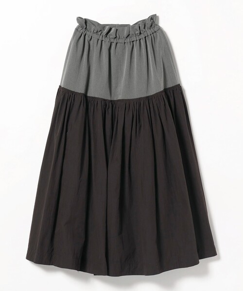 Ray BEAMS（レイビームス）の「RBS / 配色 ギャザー スカート（スカート・レディース・オリーブ/ブラック・0/1）」の13枚目の写真