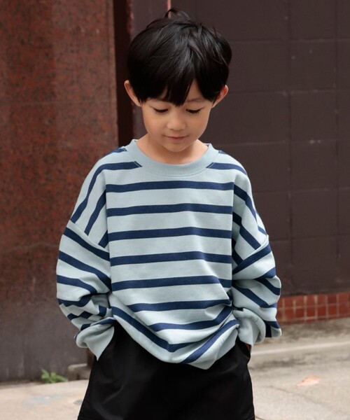 DRC branshes（ディーアールシーブランシェス）の「【WEB限定/DRC/やわらか薄手裏毛】アソートグラフィックトレーナー（スウェット・キッズ・ブラウン/その他4/その他1/カラフル/キャメル/その他3/グリーン/ラベンダー/ネイビー/ブラック/チャコールグレー/その他2/オレンジ/オフホワイト/その他7・90/140/130/100/110/160/120/150）」の13枚目の写真