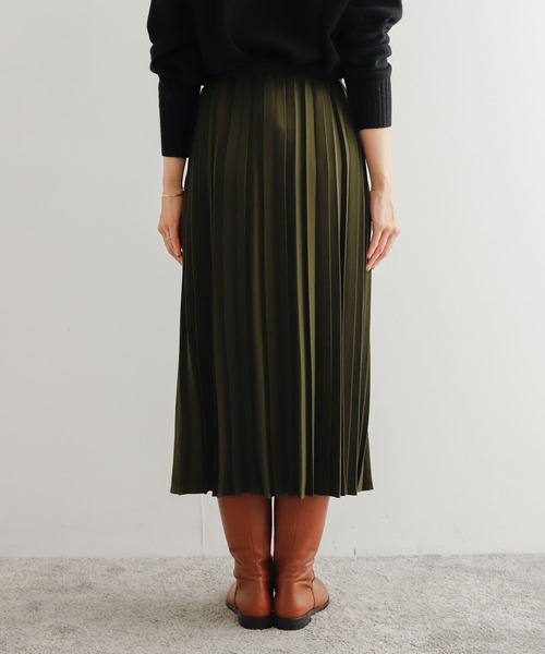 URBAN RESEARCH DOORS（アーバンリサーチドアーズ）の「プリーツロングスカート（スカート・レディース・ブラック/カーキ/グレー系その他・MEDIUM）」の14枚目の写真