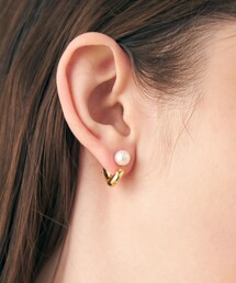 ete（エテ）の「○[ハッピーカムカム] パール フローピアス（ピアス