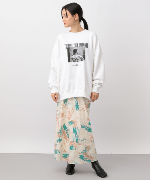 A part by（アパートバイ）の「ペイントガラナロースカート（スカート・レディース・オレンジ/ブルー系その他4・FREE）」の3枚目の写真