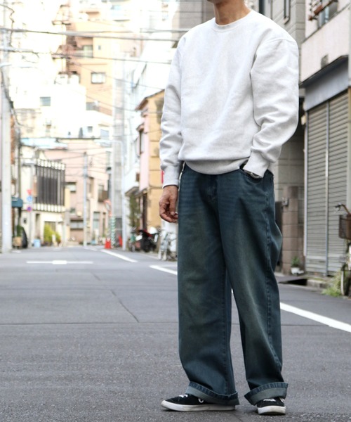 Starting Over(スターティングオーバー)の「12oz DENIM OVER-DIE BAGGY PANTS/オーバーダイ ヴィンテージライク デニムバギーパンツ(デニムパンツ・メンズ・ブルー系その他/ブラック系その他/ブラック/ブルー・L/XL/M)」の13枚目の写真