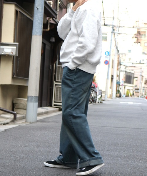 Starting Over(スターティングオーバー)の「12oz DENIM OVER-DIE BAGGY PANTS/オーバーダイ ヴィンテージライク デニムバギーパンツ(デニムパンツ・メンズ・ブルー系その他/ブラック系その他/ブラック/ブルー・L/XL/M)」の14枚目の写真