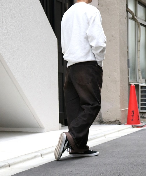 Starting Over(スターティングオーバー)の「12oz DENIM OVER-DIE BAGGY PANTS/オーバーダイ ヴィンテージライク デニムバギーパンツ(デニムパンツ・メンズ・ブルー系その他/ブラック系その他/ブラック/ブルー・L/XL/M)」の17枚目の写真