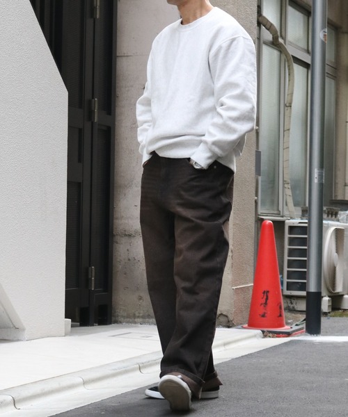 Starting Over(スターティングオーバー)の「12oz DENIM OVER-DIE BAGGY PANTS/オーバーダイ ヴィンテージライク デニムバギーパンツ(デニムパンツ・メンズ・ブルー系その他/ブラック系その他/ブラック/ブルー・L/XL/M)」の19枚目の写真