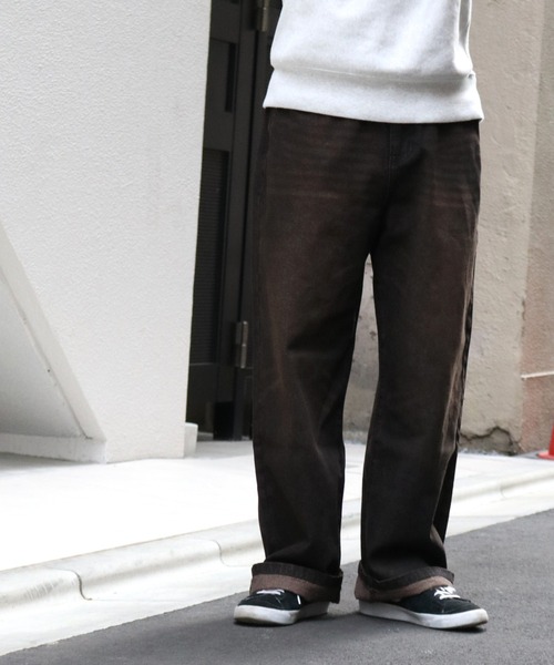 Starting Over(スターティングオーバー)の「12oz DENIM OVER-DIE BAGGY PANTS/オーバーダイ ヴィンテージライク デニムバギーパンツ(デニムパンツ・メンズ・ブルー系その他/ブラック系その他/ブラック/ブルー・L/XL/M)」の11枚目の写真