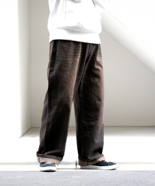 Starting Over(スターティングオーバー)の「12oz DENIM OVER-DIE BAGGY PANTS/オーバーダイ ヴィンテージライク デニムバギーパンツ(デニムパンツ・メンズ・ブルー系その他/ブラック系その他/ブラック/ブルー・L/XL/M)」の12枚目の写真