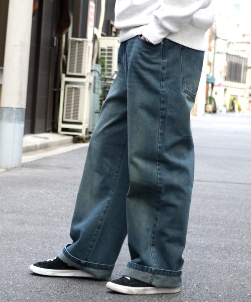 Starting Over(スターティングオーバー)の「12oz DENIM OVER-DIE BAGGY PANTS/オーバーダイ ヴィンテージライク デニムバギーパンツ(デニムパンツ・メンズ・ブルー系その他/ブラック系その他/ブラック/ブルー・L/XL/M)」の22枚目の写真