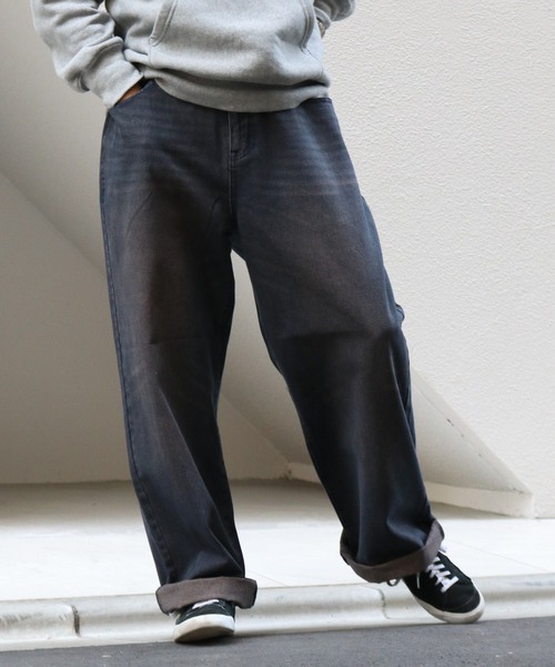 Starting Over(スターティングオーバー)の「12oz DENIM OVER-DIE BAGGY PANTS/オーバーダイ ヴィンテージライク デニムバギーパンツ(デニムパンツ・メンズ・ブルー系その他/ブラック系その他/ブラック/ブルー・L/XL/M)」の21枚目の写真