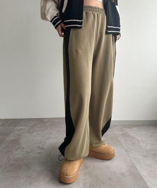 apres jour mignon(アプレジュールミニョン)の「切り替えスウェットパンツ【ZOZOTOWN限定アイテム】(その他パンツ・レディース・ボルドー/カーキ/ネイビー・X-LARGE/MEDIUM/SMALL)」の6枚目の写真