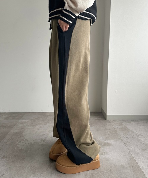 apres jour mignon(アプレジュールミニョン)の「切り替えスウェットパンツ【ZOZOTOWN限定アイテム】(その他パンツ・レディース・ボルドー/カーキ/ネイビー・X-LARGE/MEDIUM/SMALL)」の7枚目の写真
