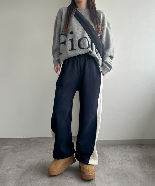 apres jour mignon(アプレジュールミニョン)の「切り替えスウェットパンツ【ZOZOTOWN限定アイテム】(その他パンツ・レディース・ボルドー/カーキ/ネイビー・X-LARGE/MEDIUM/SMALL)」の17枚目の写真