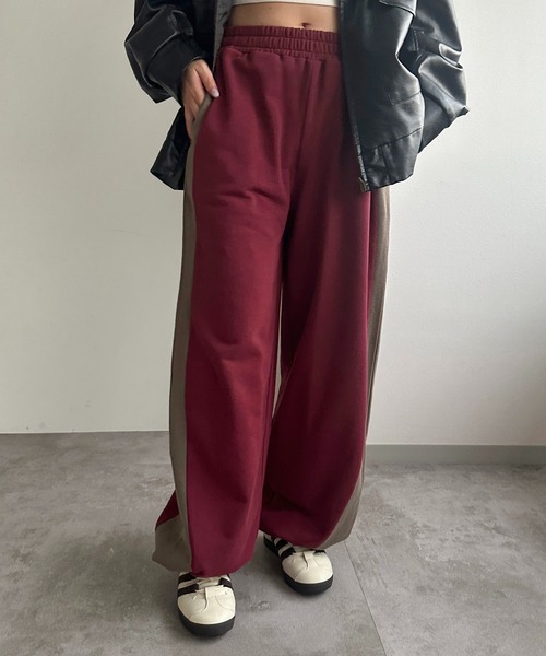 apres jour mignon(アプレジュールミニョン)の「切り替えスウェットパンツ【ZOZOTOWN限定アイテム】(その他パンツ・レディース・ボルドー/カーキ/ネイビー・X-LARGE/MEDIUM/SMALL)」の20枚目の写真