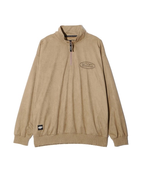 MANASTASH(マナスタッシュ)の「MANASTASH/マナスタッシュ/SPRING LODGE HALF ZIP SWEAT(スウェット・メンズ・その他3/グレー/ブラック・S/L/M/XL)」の1枚目の写真
