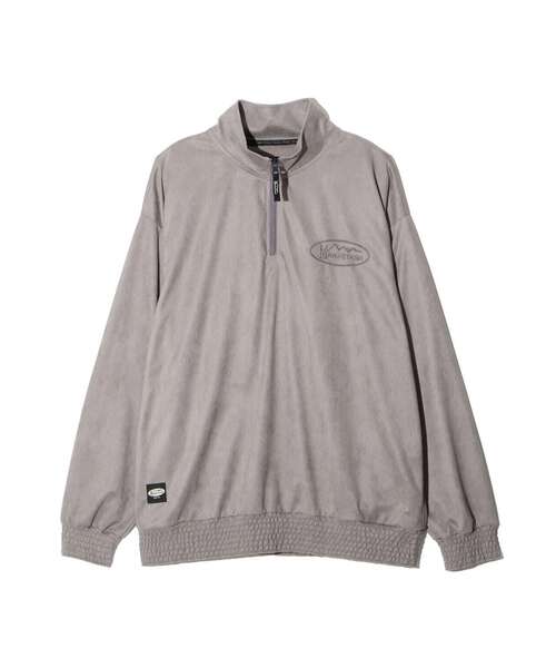 MANASTASH(マナスタッシュ)の「MANASTASH/マナスタッシュ/SPRING LODGE HALF ZIP SWEAT(スウェット・メンズ・その他3/グレー/ブラック・S/L/M/XL)」の3枚目の写真