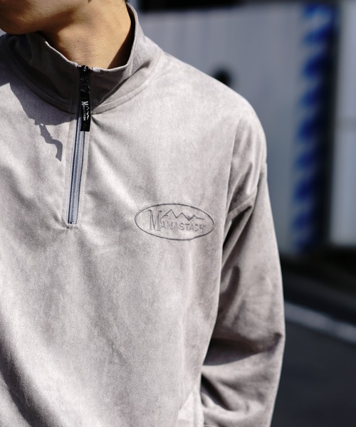 MANASTASH(マナスタッシュ)の「MANASTASH/マナスタッシュ/SPRING LODGE HALF ZIP SWEAT(スウェット・メンズ・その他3/グレー/ブラック・S/L/M/XL)」の8枚目の写真