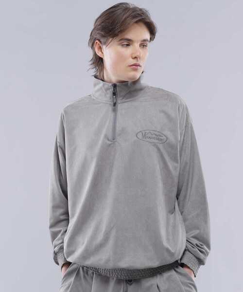 MANASTASH(マナスタッシュ)の「MANASTASH/マナスタッシュ/SPRING LODGE HALF ZIP SWEAT(スウェット・メンズ・その他3/グレー/ブラック・S/L/M/XL)」の10枚目の写真