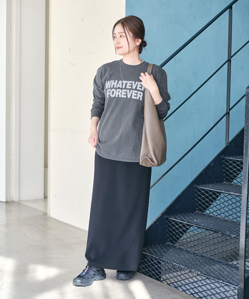 JOURNAL STANDARD(ジャーナルスタンダード)の「ガーメントダイロゴロングTシャツ(Tシャツ/カットソー・レディース・ブラック系その他/ホワイト/イエロー・FREE)」の21枚目の写真