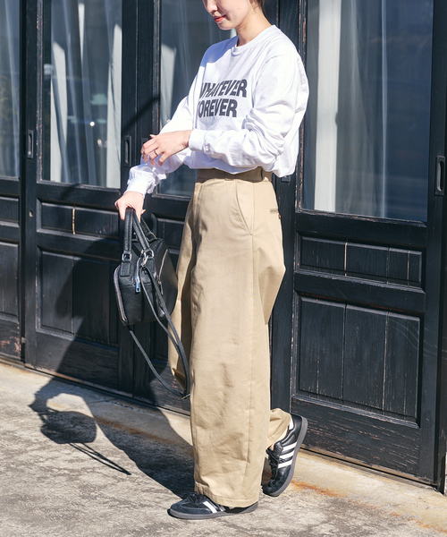JOURNAL STANDARD(ジャーナルスタンダード)の「ガーメントダイロゴロングTシャツ(Tシャツ/カットソー・レディース・ブラック系その他/ホワイト/イエロー・FREE)」の11枚目の写真