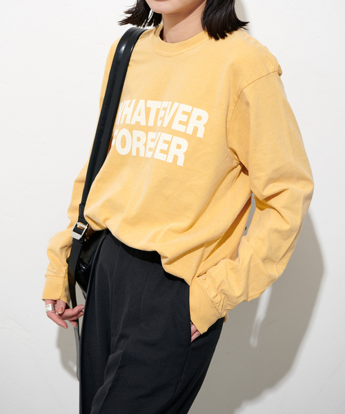JOURNAL STANDARD(ジャーナルスタンダード)の「ガーメントダイロゴロングTシャツ(Tシャツ/カットソー・レディース・ブラック系その他/ホワイト/イエロー・FREE)」の18枚目の写真