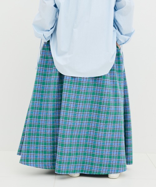 MERLOT(メルロー)の「チェックタックスカート(スカート・レディース・イエロー/ブルー・FREE/SMALL)」の7枚目の写真