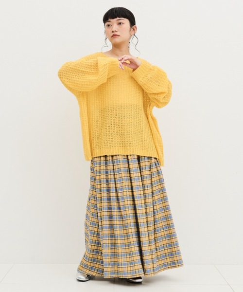 MERLOT(メルロー)の「チェックタックスカート(スカート・レディース・イエロー/ブルー・FREE/SMALL)」の18枚目の写真