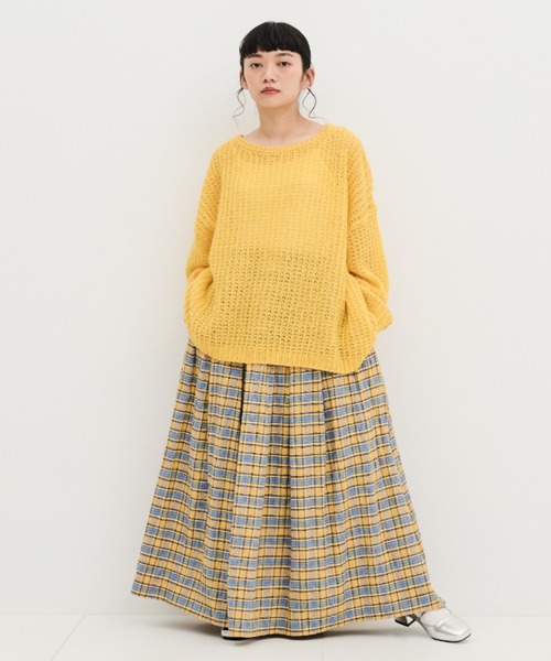MERLOT(メルロー)の「チェックタックスカート(スカート・レディース・イエロー/ブルー・FREE/SMALL)」の19枚目の写真