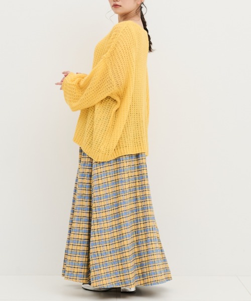 MERLOT(メルロー)の「チェックタックスカート(スカート・レディース・イエロー/ブルー・FREE/SMALL)」の21枚目の写真