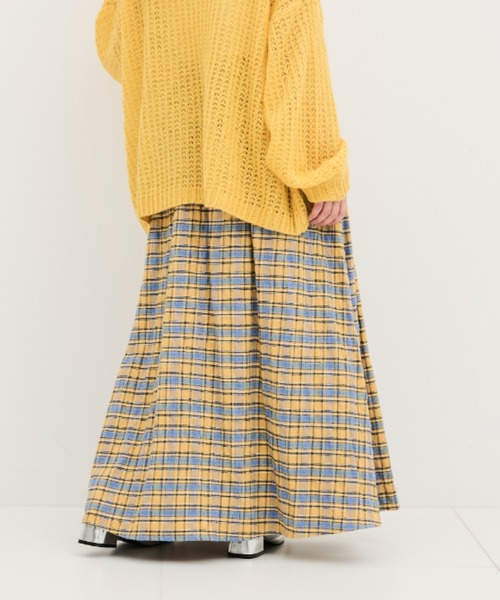 MERLOT(メルロー)の「チェックタックスカート(スカート・レディース・イエロー/ブルー・FREE/SMALL)」の16枚目の写真