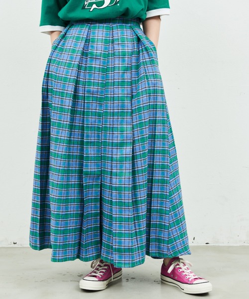 MERLOT(メルロー)の「チェックタックスカート(スカート・レディース・イエロー/ブルー・FREE/SMALL)」の22枚目の写真