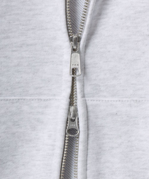 BEN DAVIS/ベンデイビス TAGGING ZIP HOODIE/オーバーサイズ 裏毛 ロゴ ワンポイント刺繍 バックプリント スウェット ジップアップパーカー
