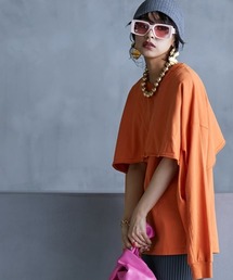 ＜大きいサイズ＞ 綿100％ピグメント製品染2点セット（ロングスリーブカットソー+タンクトップ）GEVS.